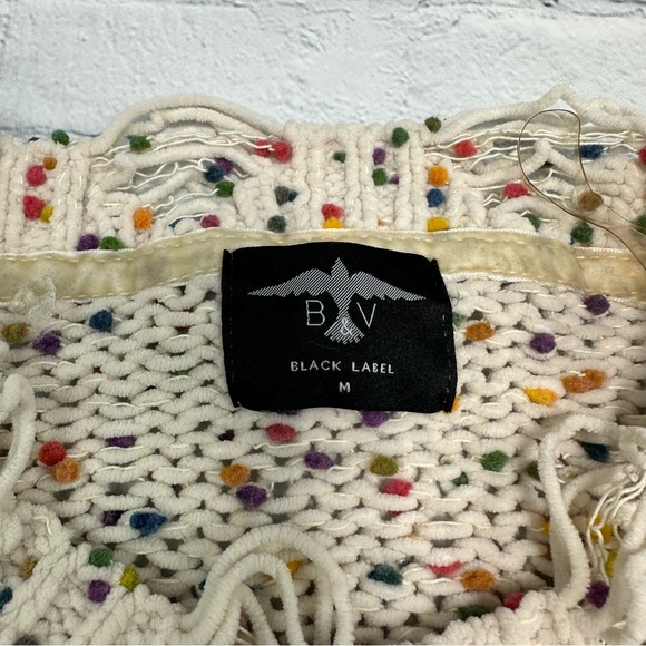 Bird & Vine Black Label Confetti Knit Sweater Pullover - Picture 5 of 9